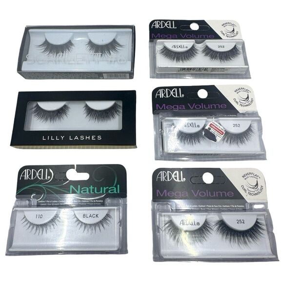Faux Lashes Assorted Bundle - 21 Pairs - HUDA, Ardell, Eylure, Lilly Lashes - Picture 2 of 10